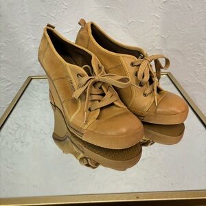 Guess Vintage Lace-Up Wedge Shoes